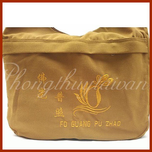 Túi di hành nhà sư Phật giáo 34*46cm La Hán hình bán nguyệt