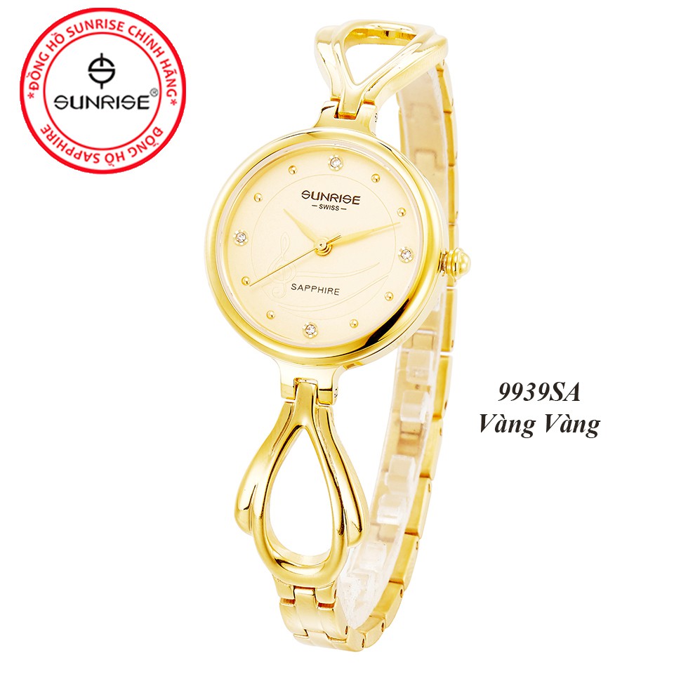 Đồng hồ nữ lắc tay Sunrise 9939SA siêu mỏng kính Sapphire chống xước chống nước tốt - Full | BigBuy360 - bigbuy360.vn