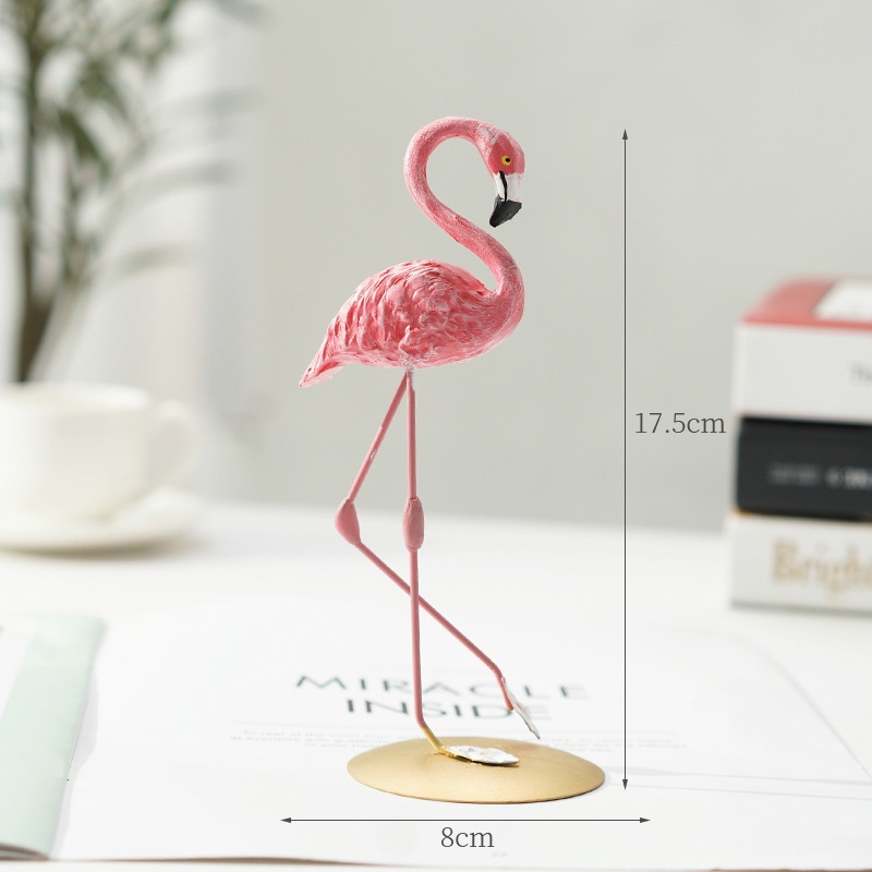 Chim Hồng Hạc Bằng Nhựa Resin Trang Trí Nhà Cửa / Văn Phòng / Phòng Khách