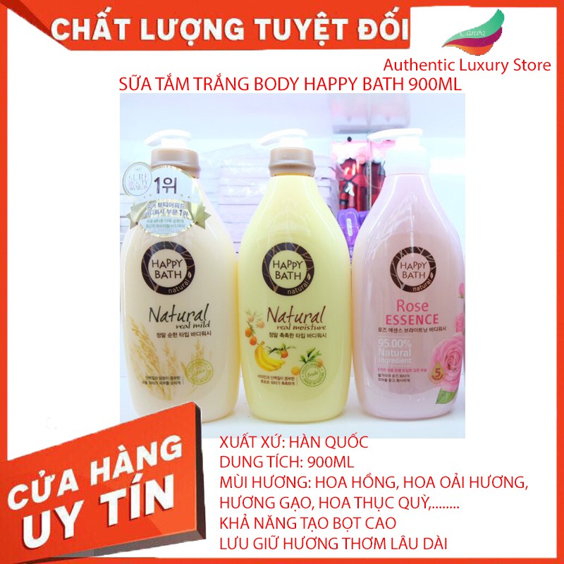 Sữa tắm cao cấp Happy Bath 900ml Hàn Quốc #authenticluxurystore