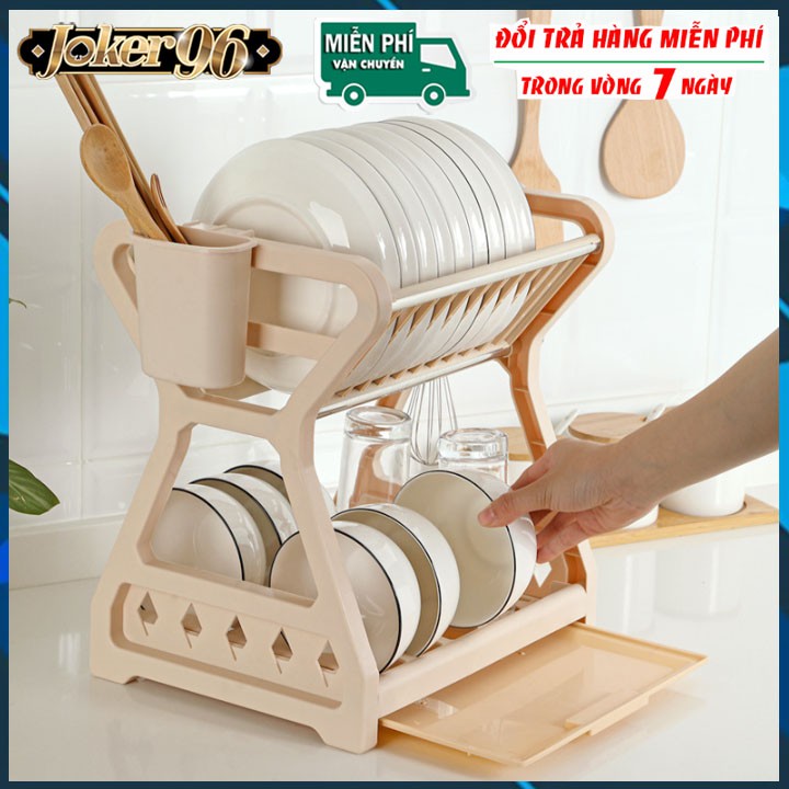 Kệ để chén bát nhà bếp, Kệ úp bát phòng trọ thoát nước thông minh, Giá để bát thông minh nhỏ gọn