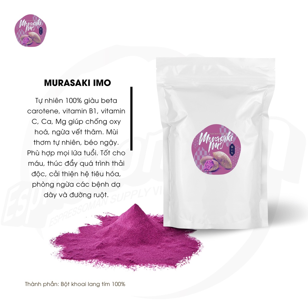 Murasaki Imo - Bột Khoai Lang Tím Nguyên Chất 100% - Nhật Bản - Tốt Cho Sức Khỏe - Pha Chế - Làm Bánh - chè