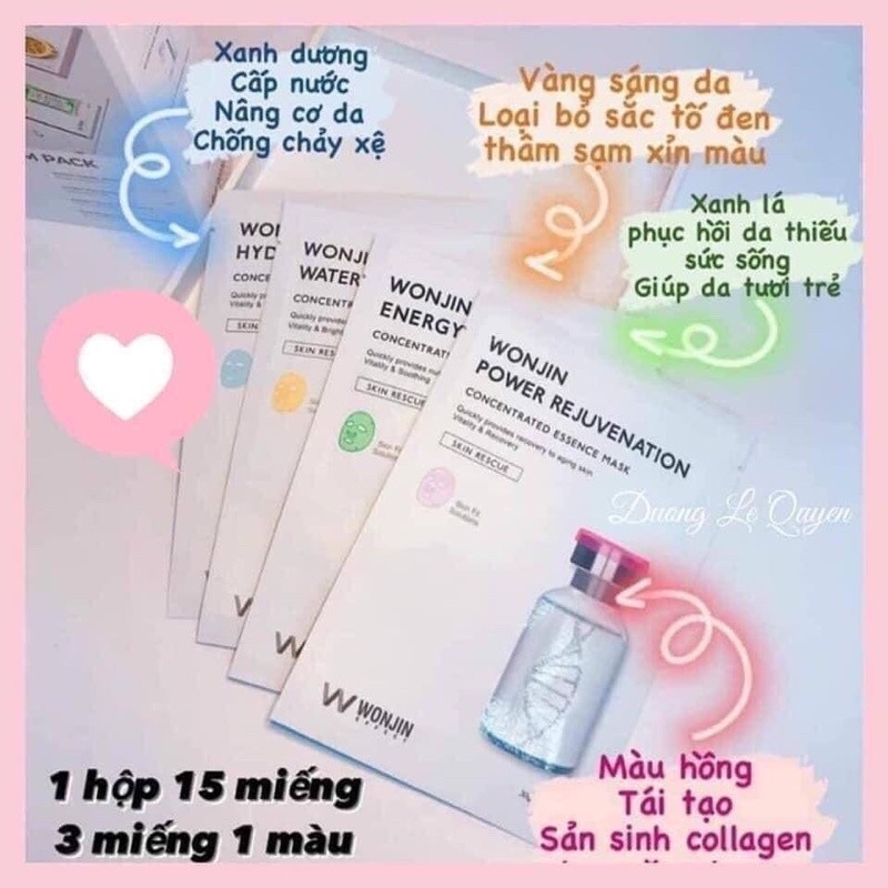 Mặt nạ DR.Wonjin Mix 4 màu 15 miếng- Aaskin Viet Nam Official