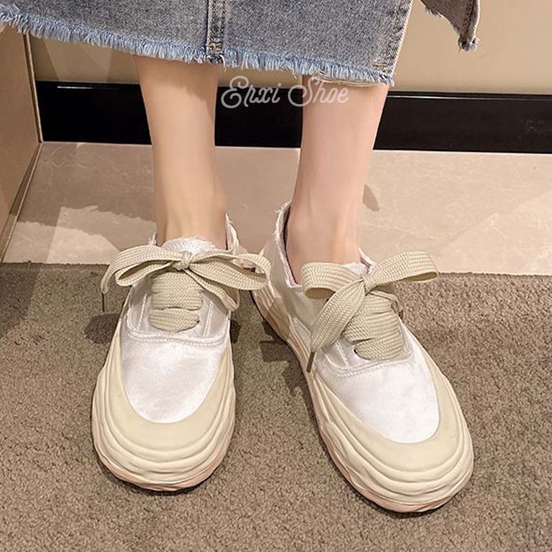 Oeteo Giày Thể Thao Vải Lụa satin Thời Trang Cho Nữ