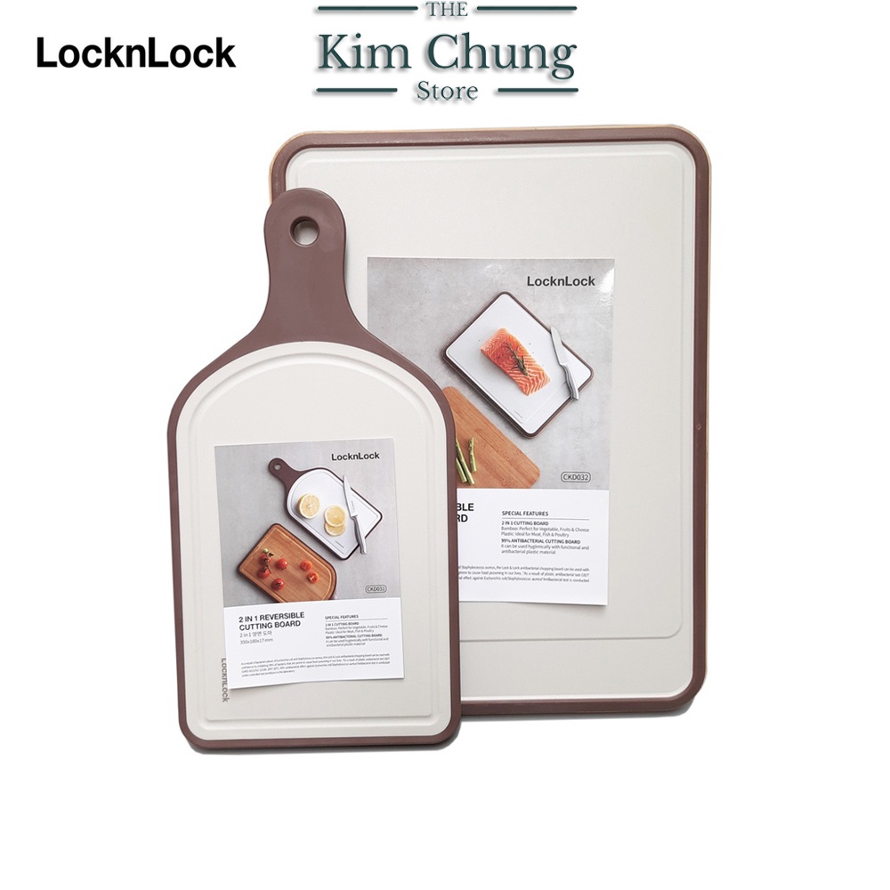 Thớt 2 Mặt Kháng Khuẩn Lock&Lock CKD031 - CKD032 - Hàng chính hãng