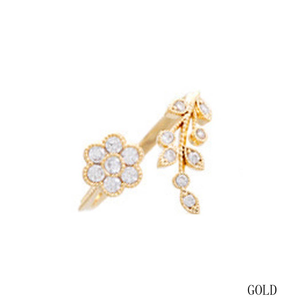 Nhẫn hình cành hoa dạng hở thiết kế bắt mắt