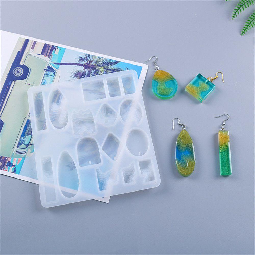 Khuôn Silicone Tạo Hình Làm Mặt Vòng cổ Hình Hòn Đảo Mini