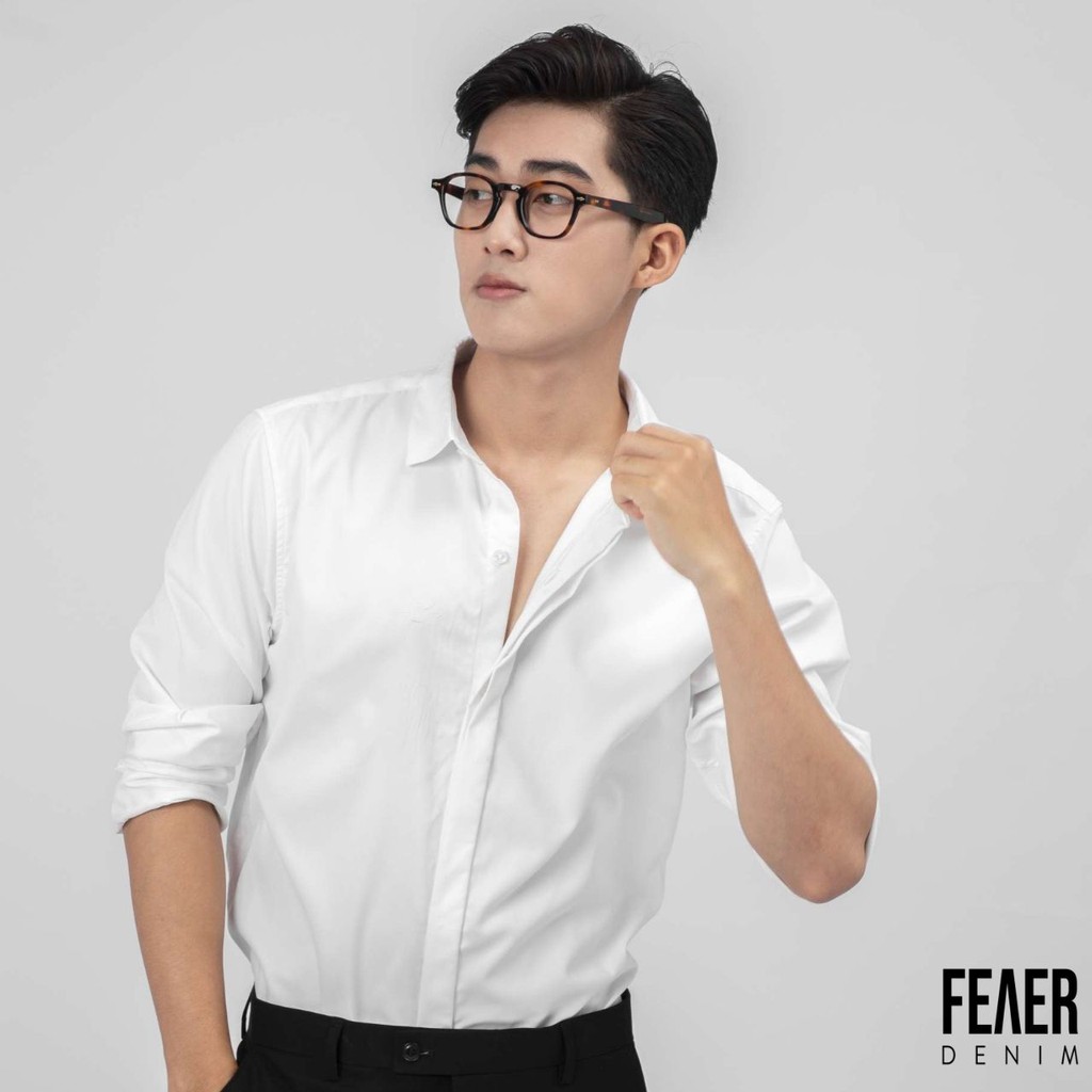 Áo sơ mi nam tay dài nam FEAER chất lụa thoáng, cao cấp Basic Long Sleeve | BigBuy360 - bigbuy360.vn