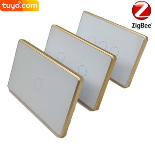 Công Tắc Tuya Zigbee 3.0 VIỀN VÀNG chuẩn US