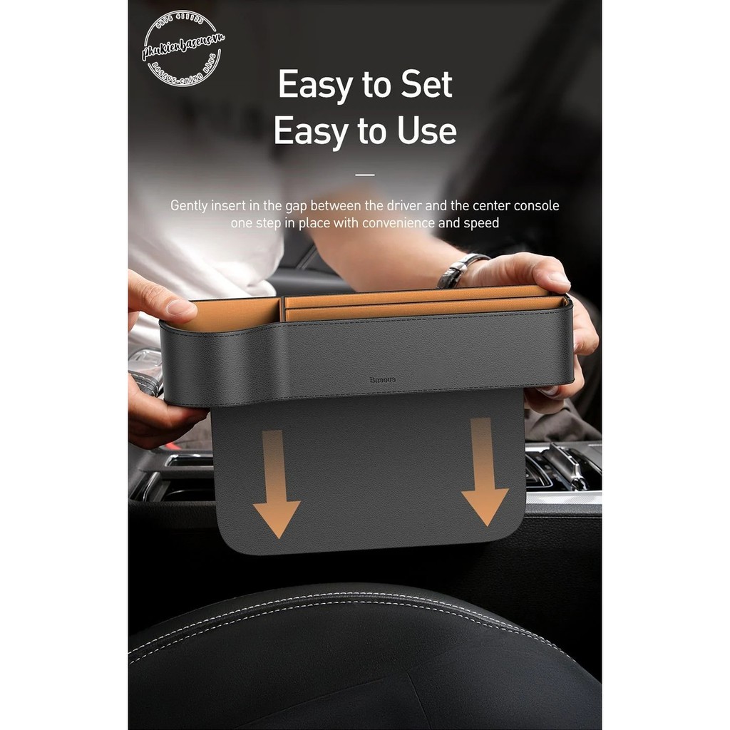 Ngăn chứa đồ tiện dụng dùng trên xe hơi Baseus Elegant Car Storage Box