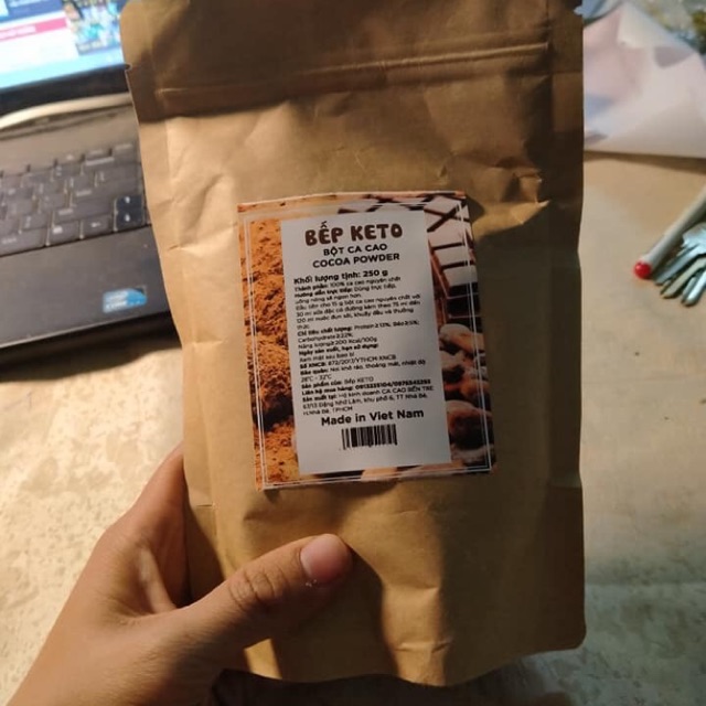 Cacao nguyên chất  250g
