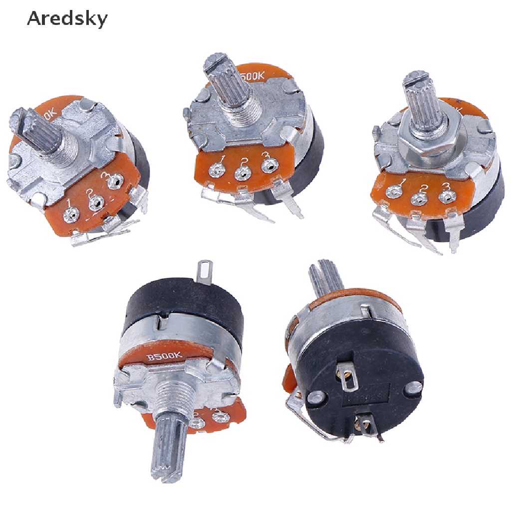Set 5 Chiết Áp Tuyến Tính B500K WH138-4 Ohm Có Công Tắc