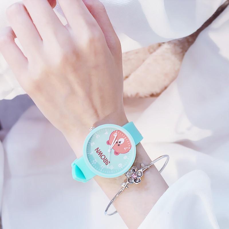 (Giá Sỉ) Đồng Hồ Thời Trang Nữ Candycat C03 Dây Silicone Hình Gấu Brown Nâu Cute (Bảo Hành 6 Tháng) | BigBuy360 - bigbuy360.vn