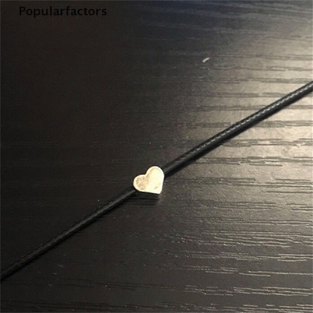 Vòng cổ choker Giả Da Mặt Trái Tim Đáng Yêu