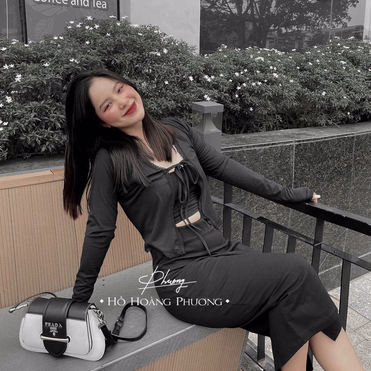 Set 3 món áo 2 dây chân váy dáng dài , Áo cardigan phối ren mix chân váy AD134 | BigBuy360 - bigbuy360.vn