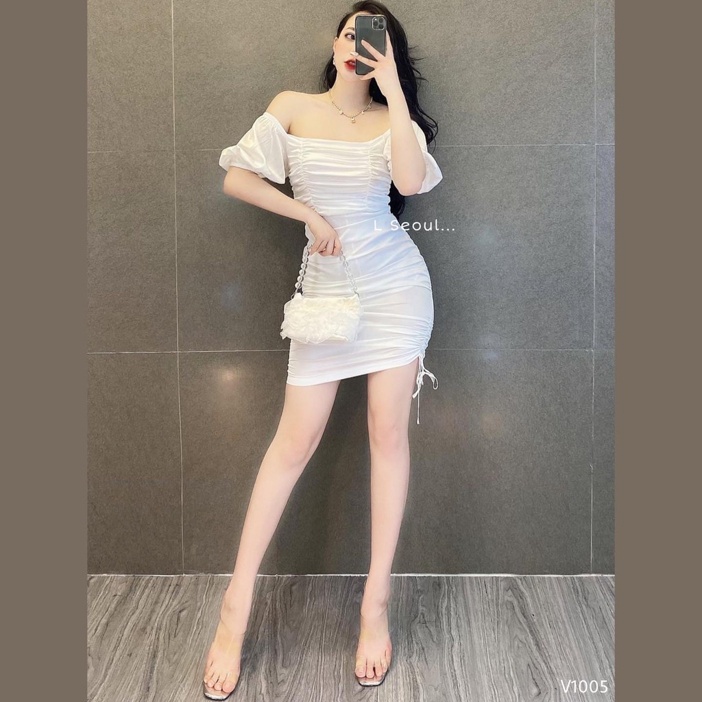 VÁY BODY DÁNG DÀI NHÚN NGỰC (V1005)