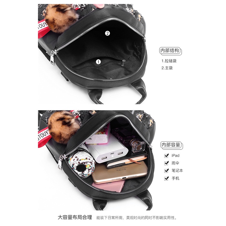 Ba Lô Học Sinh Vỏ Sò Thời Trang Hàn