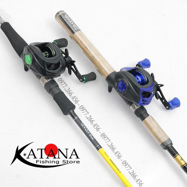 COMBO Lure Máy Ngang Trọn Bộ Cần Daiwa Sweepfire - Daiwa Crossfire hàng chất lượng 534