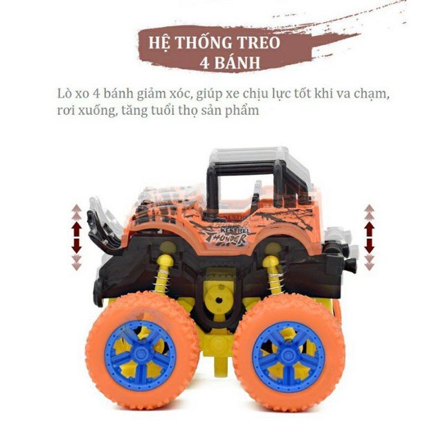 Xe quái xế baby bus, xe ô tô địa hình buggy,monster truck, cho bé học phân biệt màu sắc