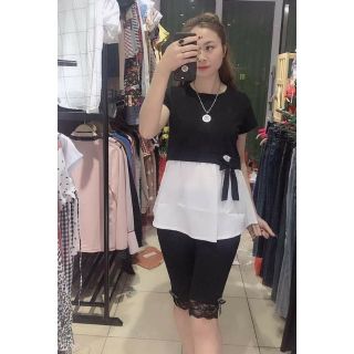 Áo bầu cotton pha lụa