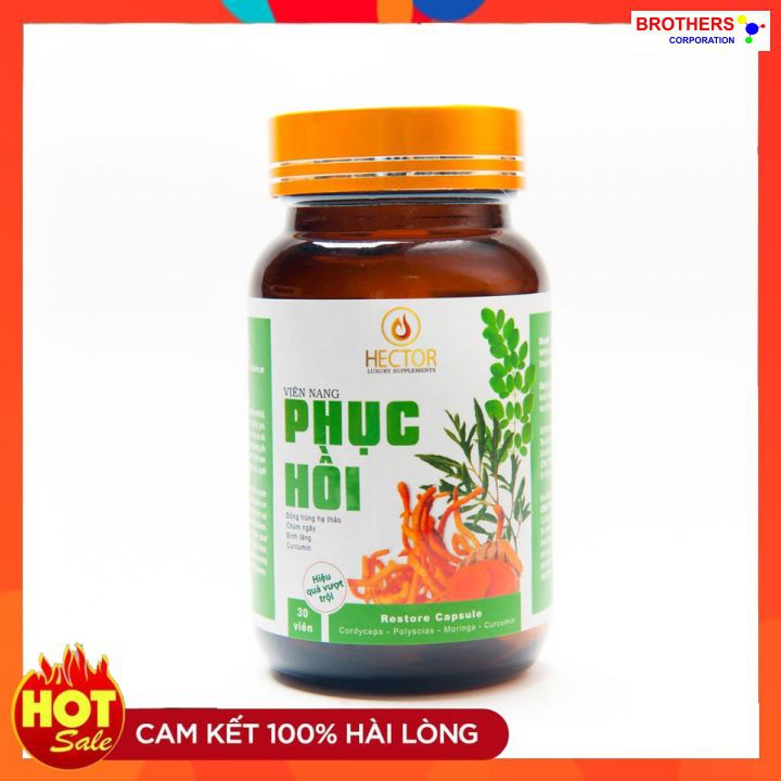 [Chính hãng] Viên nang phục hồi Hector (Lọ 30 viên x 250 mg) | BigBuy360 - bigbuy360.vn