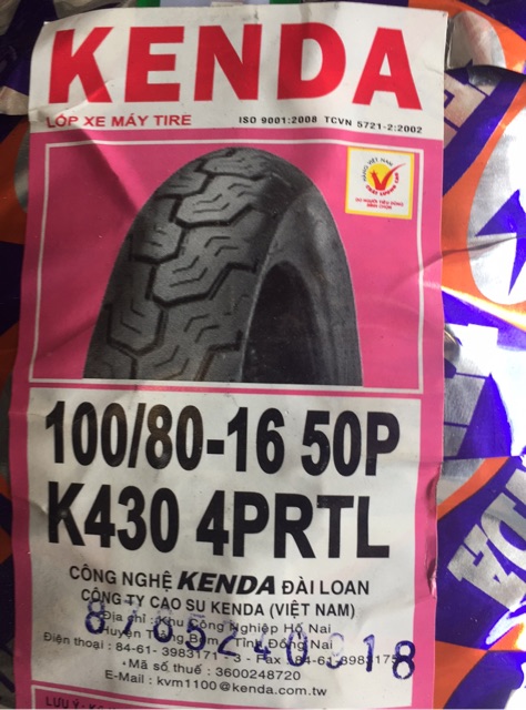 Lốp không xăm Honda sh chính hãng kenda( phụ tùng xe ga / lốp xe ga )