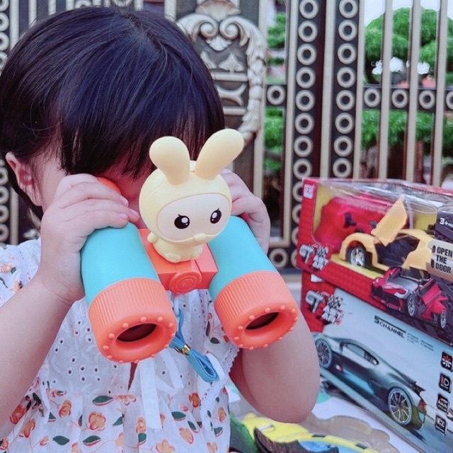 Set đồ chơi ống nhòm và còi kiểu dáng hoạt hình bằng nhựa ABS an toàn cho bé - TiNa’s House
