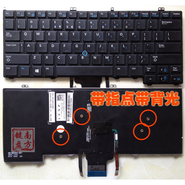 Bàn Phím Thay Thế Có Đèn Nền Cho Laptop Dell Latitude E7440 E7420 E7240