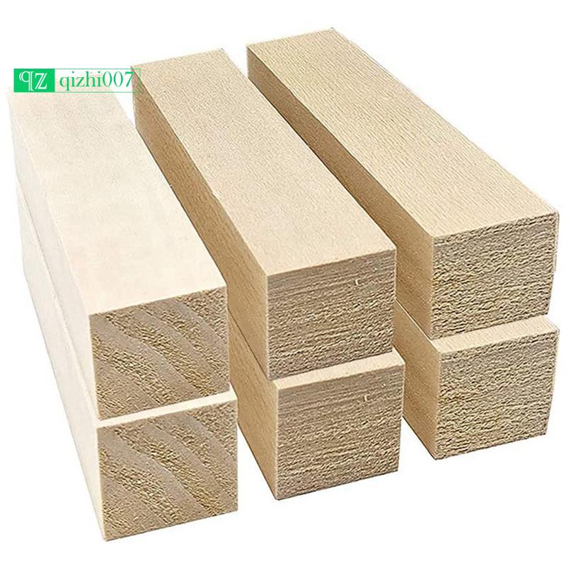 Set 6 Khối Gỗ Chạm Khắc Thủ Công Cho Người Mới Bắt Đầu
