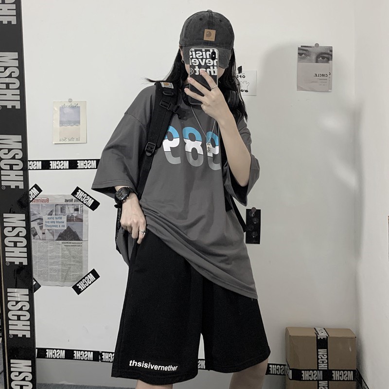 Quần đùi nam nữ thun cotton da cá unisex thể thao cao cấp ống rộng bigsize mặc nhà ngủ thời trang hàn quốc đẹp THIS IS