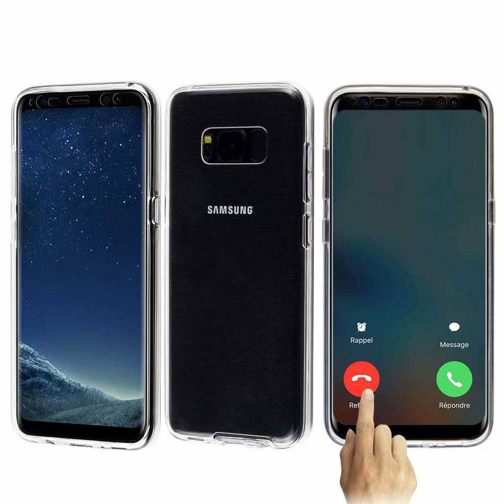 Ốp điện thoại TPU dẻo mặt trước + sau 360 độ Samsung Galaxy A3 A5 A7 2016 A6 A8 Plus A9 J2 J3 J4 J5 Prime J6 Plus J7 Pro 2017 2018° Ốp điện thoại TPU silicon mềm siêu mỏng trong suốt bảo vệ toàn diện cho iPhone