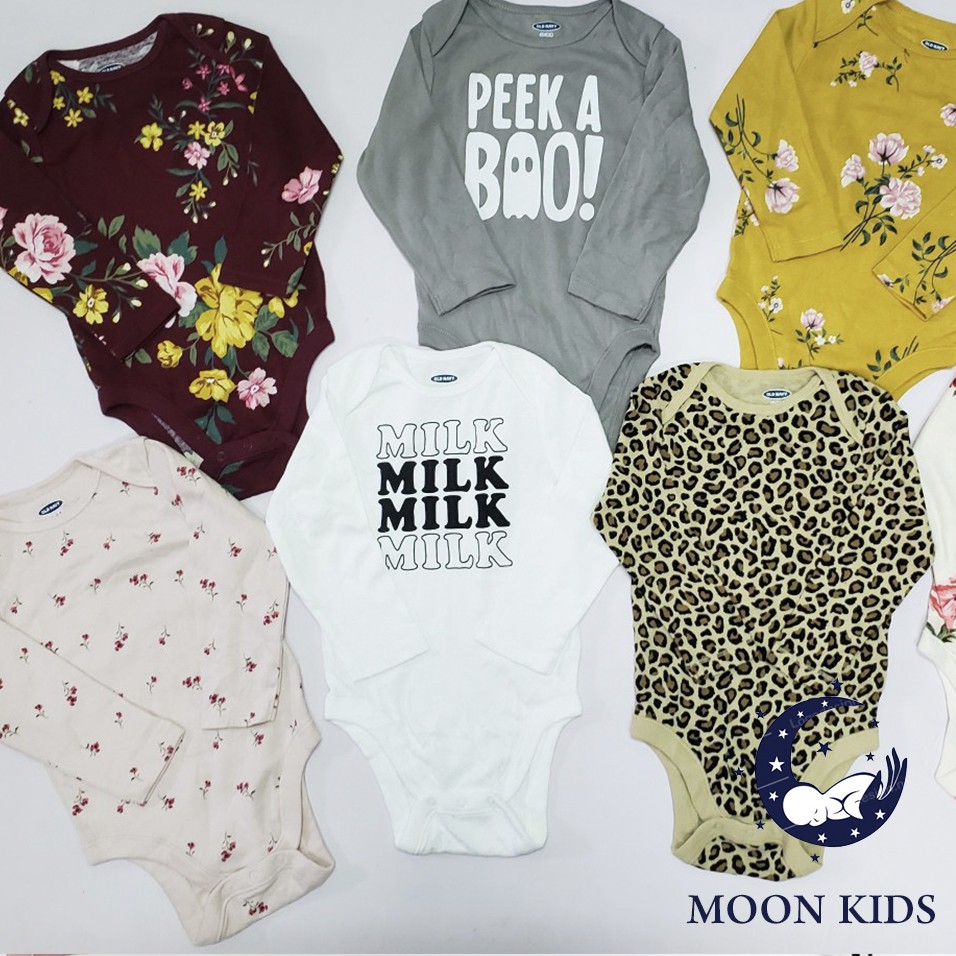 Bodysuit tay dài Old Navy ♥️SIÊU RẺ♥️ xuất xịn cho bé trai bé gái 3-24M (giao ngẫu nhiên)