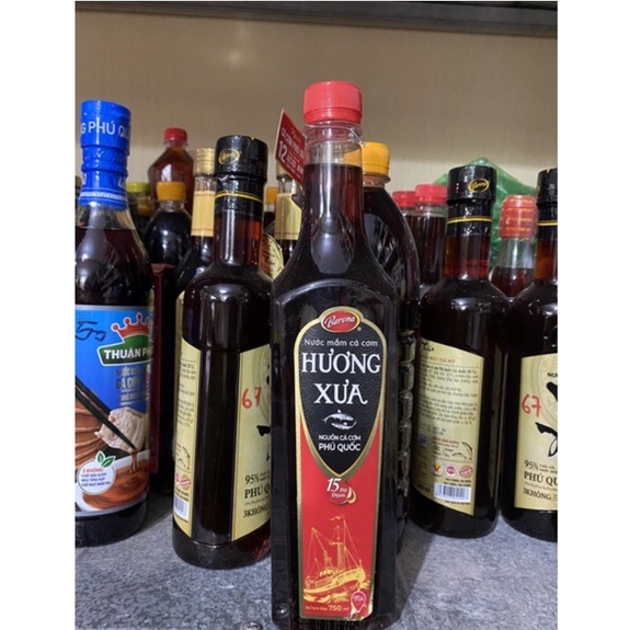 NƯỚC MẮM/CHẤM HƯƠNG XƯA BARONA 12 ĐỘ ĐẠM CHAI LỚN 750ML