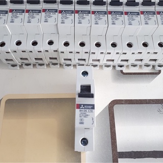 Cầu dao điện, aptomat, mcb gài bh-d6 1 pha 10a - 20a dòng cắt 6ka - mitsubishi