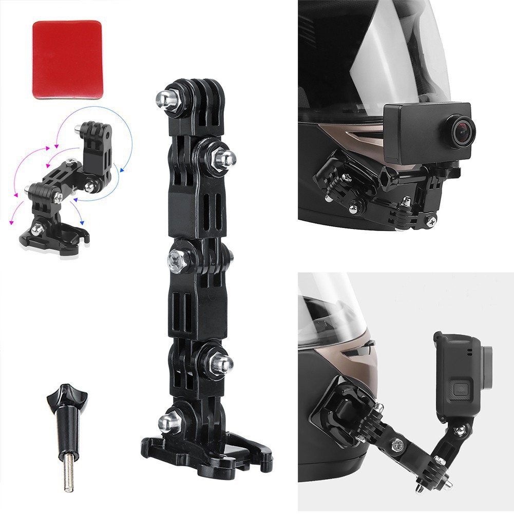 ☂∋▼Cần Gắn Camera Hành Trình Gopro Hero 6 5 4 3 Cho Mũ Bảo Hiểm Vệ Toàn Mặt