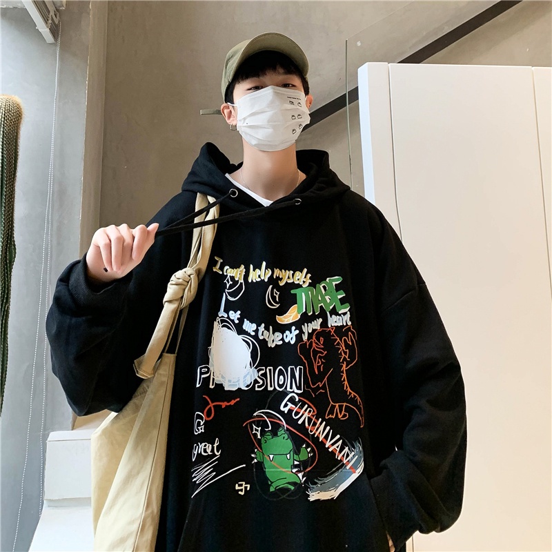 Áo hoodie IFNICEFUTURE có nón dài tay thời trang dành cho nam