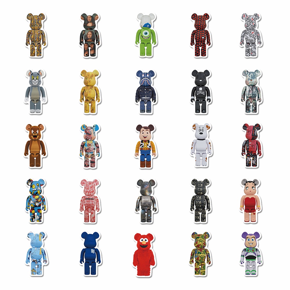 Set 50 miếng dán trang trí cốc nước đa năng họa tiết hoạt hình chống thấm nước đáng yêu dành cho bé