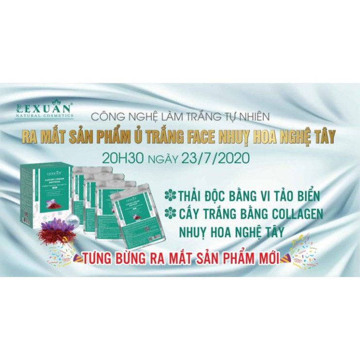 Ủ Trắng Nhụy Hoa Nghệ Tây Lê Xuân Lê Xuân Cosmetic - Trắng mịn da, se nhỏ lỗ chân lông, mờ nám và tàn nhang sạch bã nhờn | BigBuy360 - bigbuy360.vn