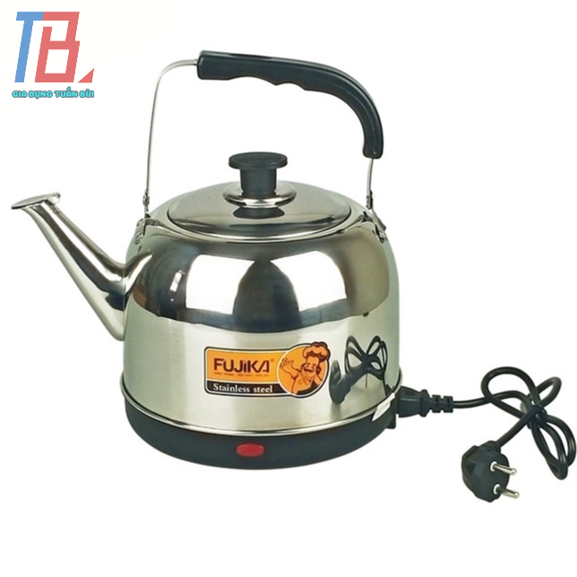 Ấm siêu tốc Fujika 5 lít công suất 1500W thân Inox - Hàng chính hãng