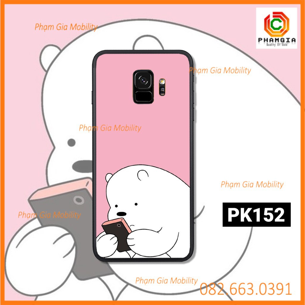 Ốp lưng dẻo samsung S8 - S8 PLUS - S9 - S9 PLUS IN HÌNH GẤU WE BARE BEARS