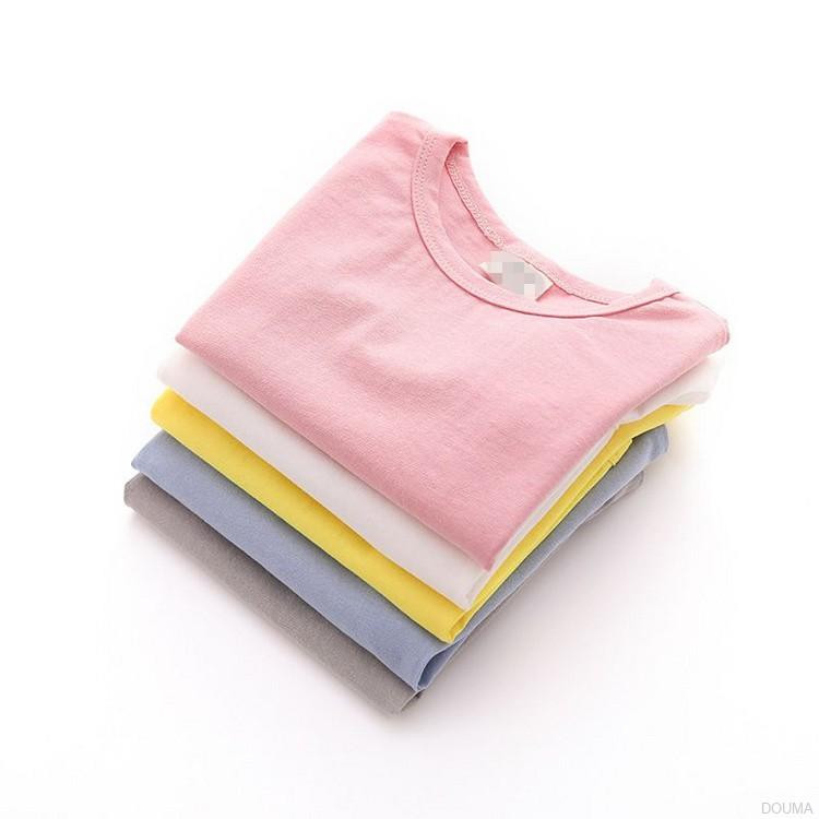 Áo thun tay ngắn chất cotton thiết kế đơn giản cho bé