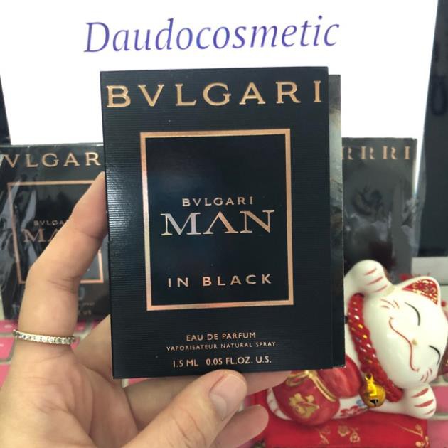 [ vial ] Nước hoa Bvlgari Man In Black EDP 1.5ml . Chính Hãng Cao Cấp