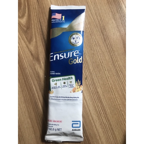 Combo 20 gói ensure hương hạnh nhân date mới 2024
