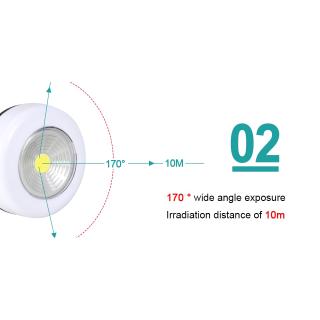 Đèn LED tròn COB không dây chạm cảm ứng