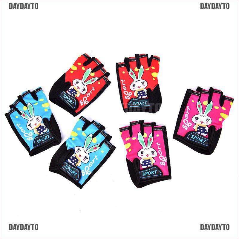 Găng Tay Thể Thao Hở Ngón Chống Trượt Cho Trẻ Em