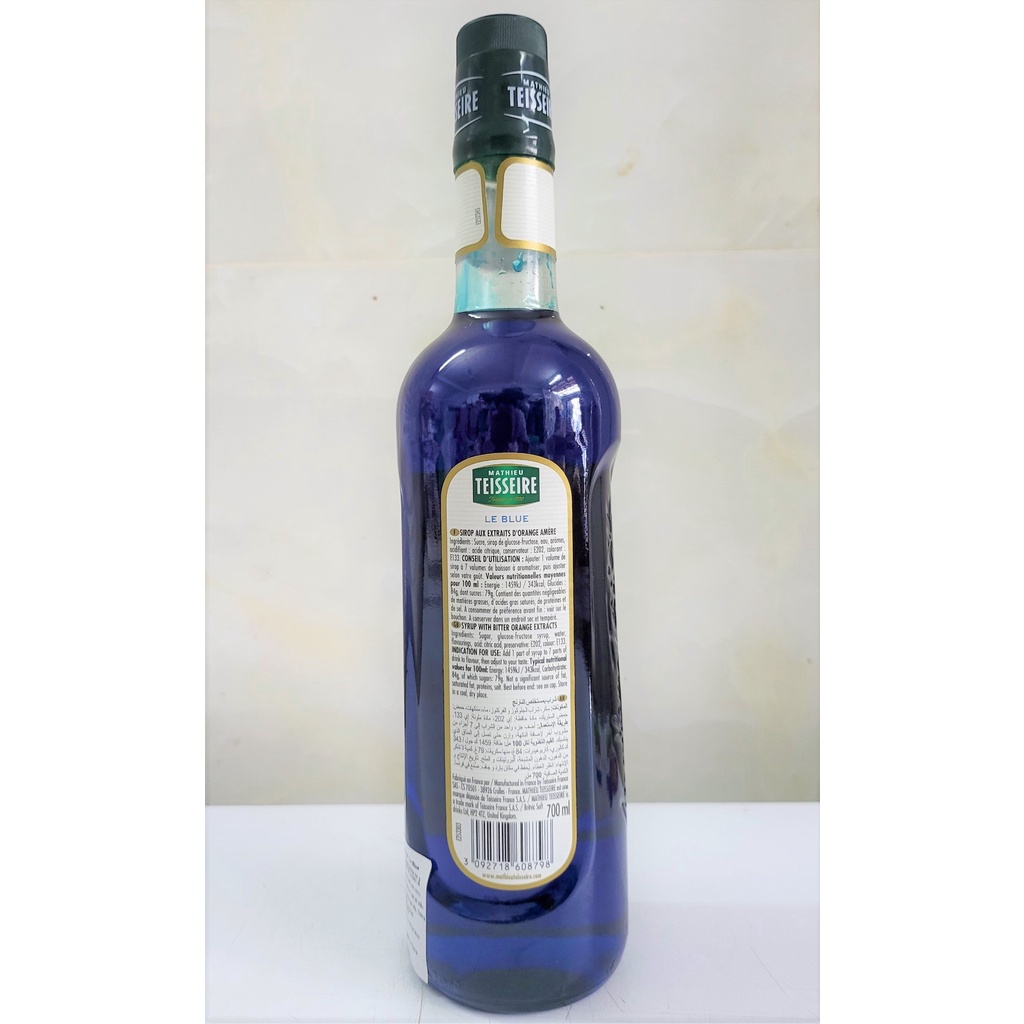 [Chai 700ml] [LE BLUE] SI RÔ PHA CHẾ THỨC UỐNG [France] MATHIEU TEISSEIRE Syrup Curacao