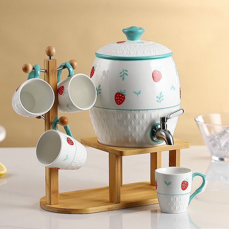 bộ bình trà chum sứ cao cấp