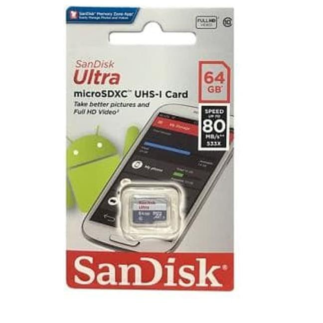 Thẻ Nhớ Micro Sdxc 64gb Class 10 80mbps Hiệu Sandisk