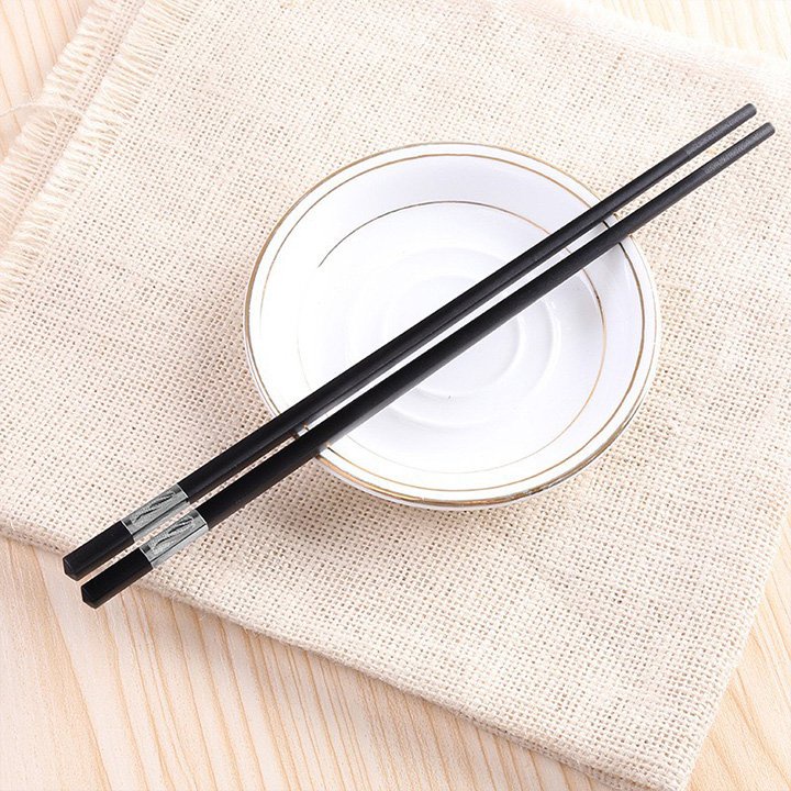 Combo 10 Đôi Đũa Hợp Kim Khảm Bạc Chống Mốc Chống Trơn