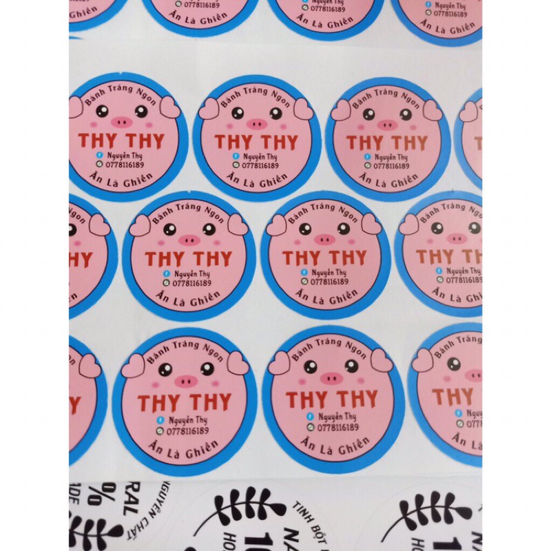 In Tem Nhãn Theo Yêu Cầu Cắt Bế Sẵn